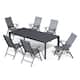 Option 83.85in-Black-Table&Grey-Chair