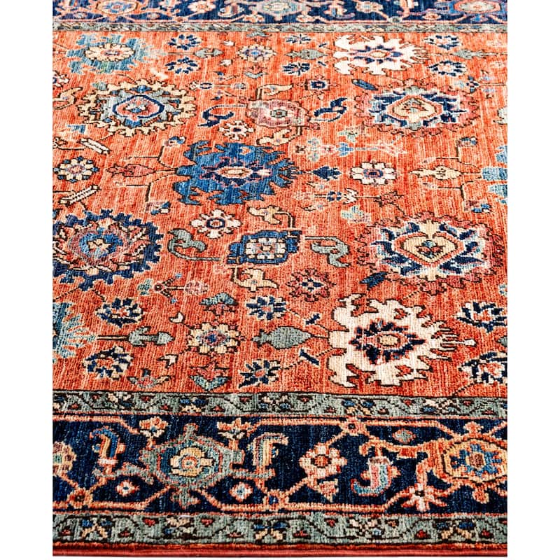 Serapi One-of-a-Kind Hand-Knotted Area Rug - Orange - 4' 3" x 6' 2"