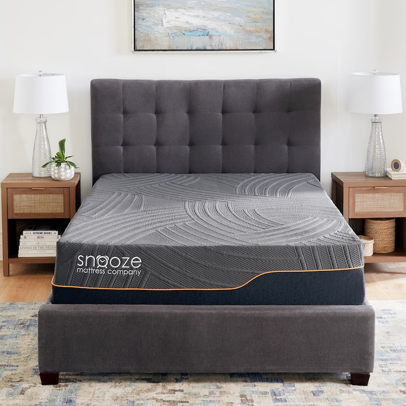 Snooze 13-Inch Plush Hybrid Memory Foam and Coil Mattress