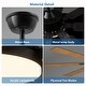 preview thumbnail 7 of 7, 52 Inch Ceiling Fan with Lights and Remote Control, 8 Plywood Blades, 6-Speed Noiseless Reversible DC Motor
