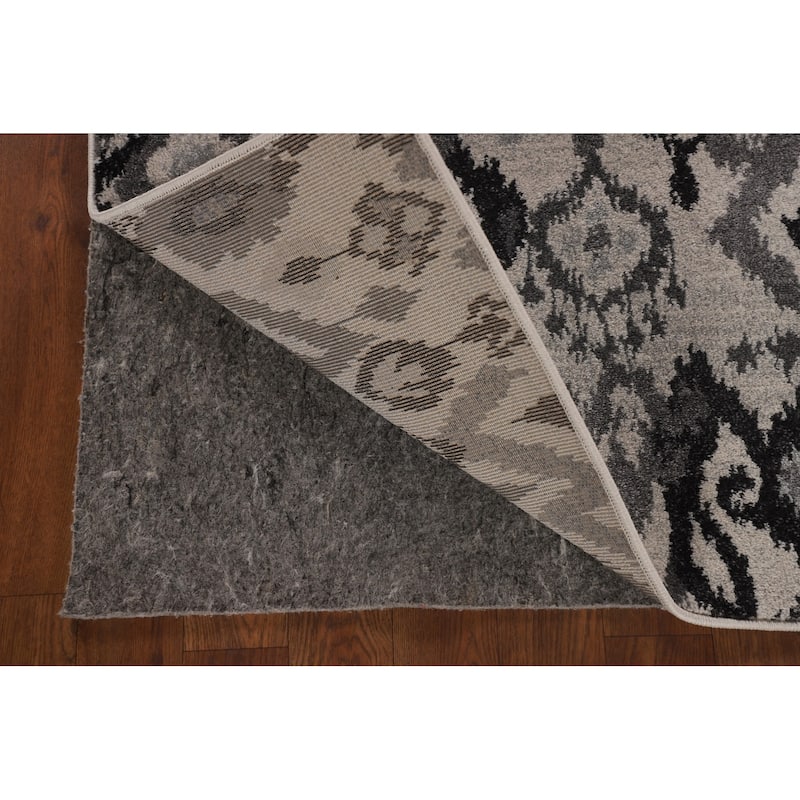 Beige Art & Craft Turkish Area Rug Machine Made Geometric Carpet - 5'0" x 8'0"