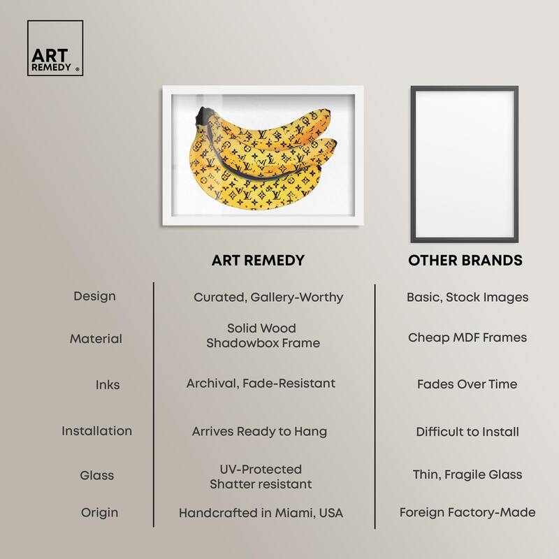 Fashion Bananas Shadowbox by Art Remedy