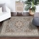preview thumbnail 96 of 119, Miranda Haus Traditional Oriental Floral Medallion Indoor Area Rug