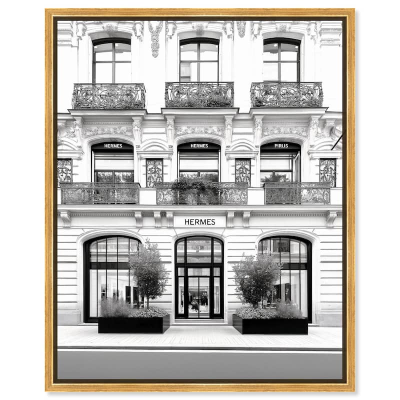 Lux Store Front Canvas by Art Remedy - 20" x 24" - Gold