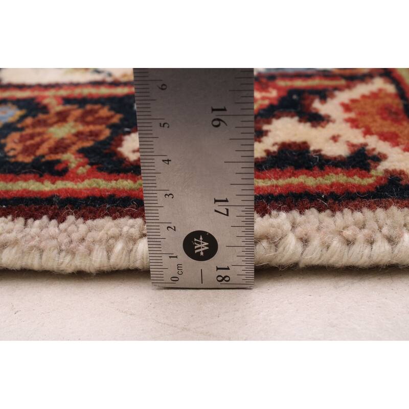 ECARPETGALLERY Hand-knotted Serapi Heritage Cream Wool Rug - 2'7 x 11'9