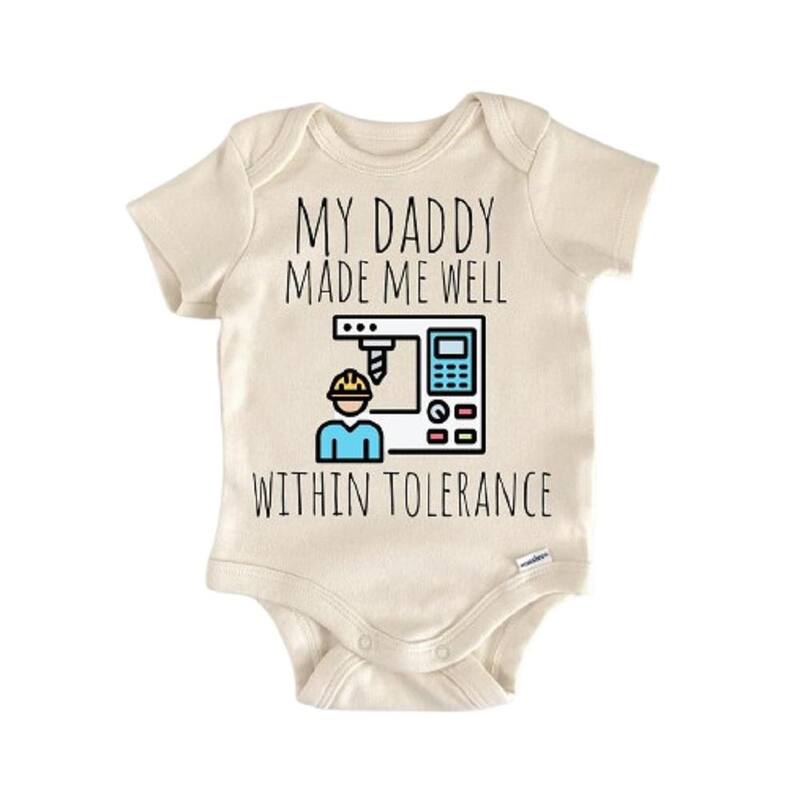 Machinist Welder Welding Machine - Baby Boy Girl Clothes Infant Bodysuit Funny Cute - White - 3-6M