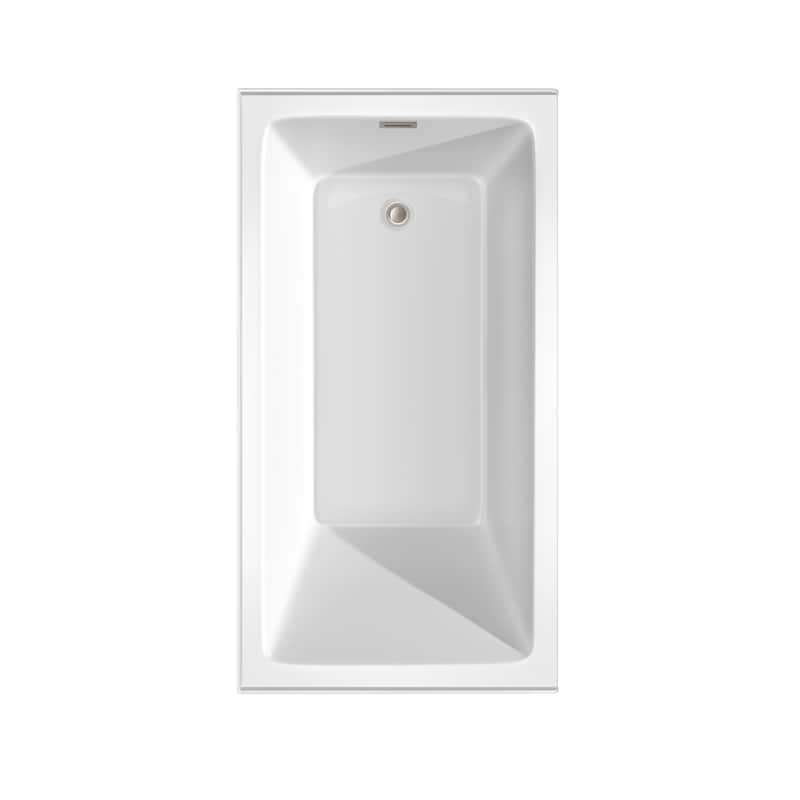 Wyndham Collection WCBTW16032R18 Grayley 60" Three Wall Alcove Acrylic