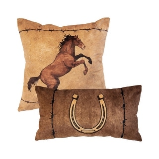 Donna Sharp Cowboy Cotton 2PC Decor Pillow Set