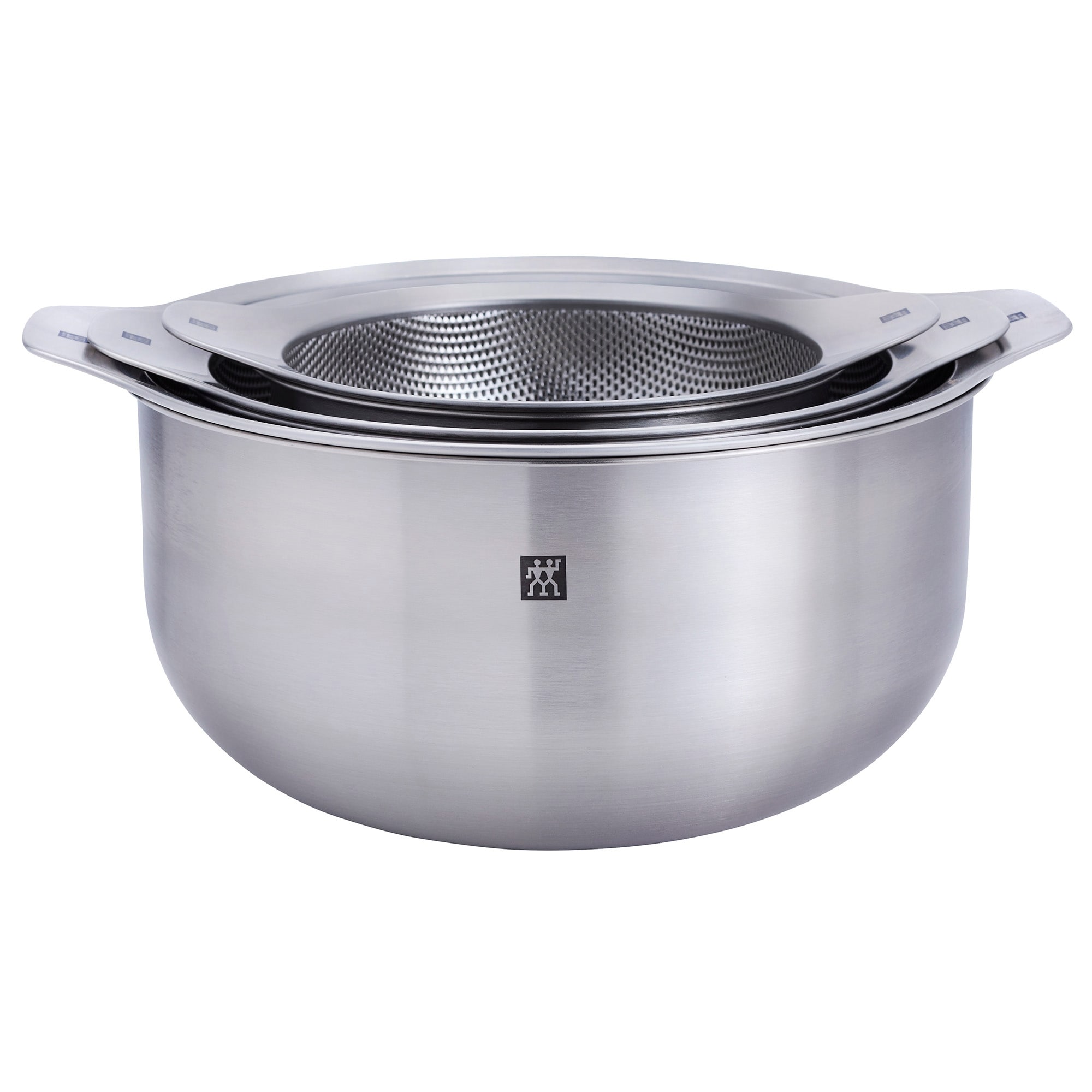 ZWILLING Prep 6-pc Brushed Stainless Steels Nesting Bowls & Strainers Set