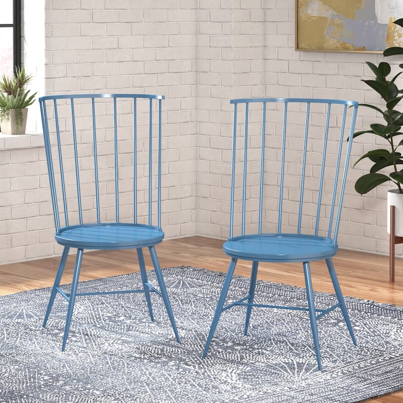 Krumlov High Back Windsor Classic Dining Chairs (Set of 2)