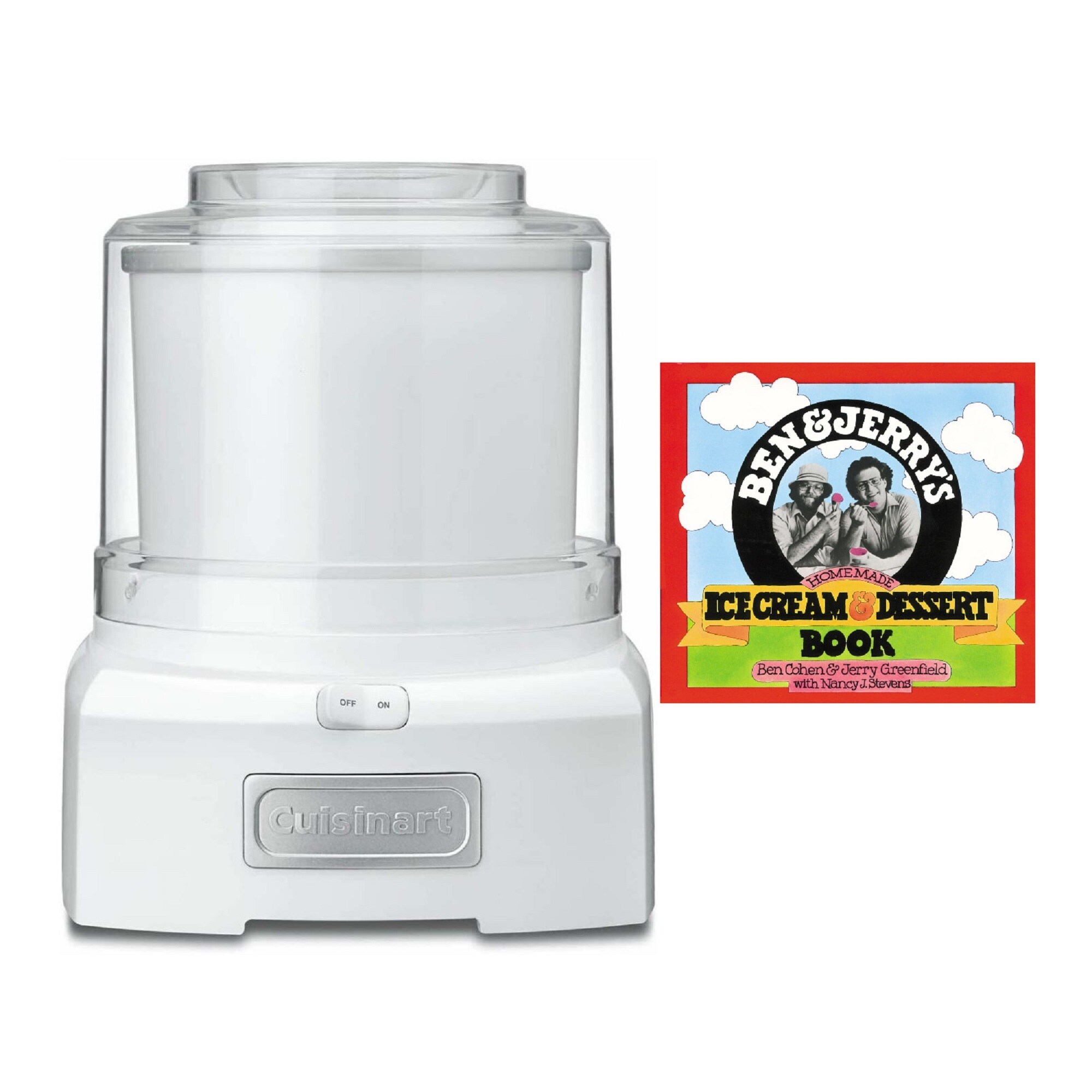 Cuisinart Ice Cream Sorbet Maker with Ice Cream Dessert Book