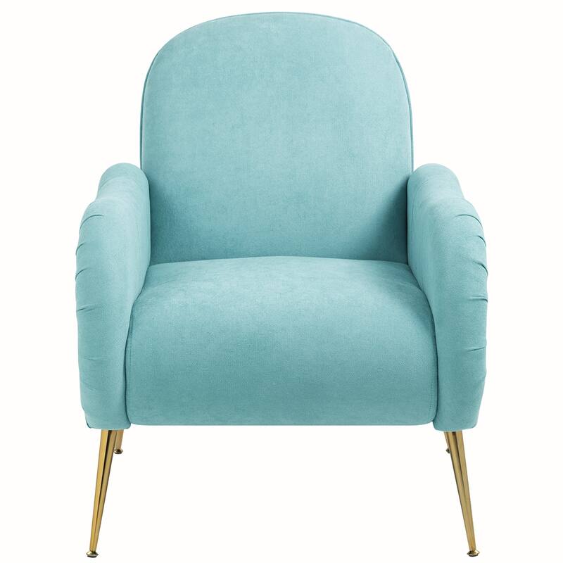 Accent Chair With Metal Gold Legs