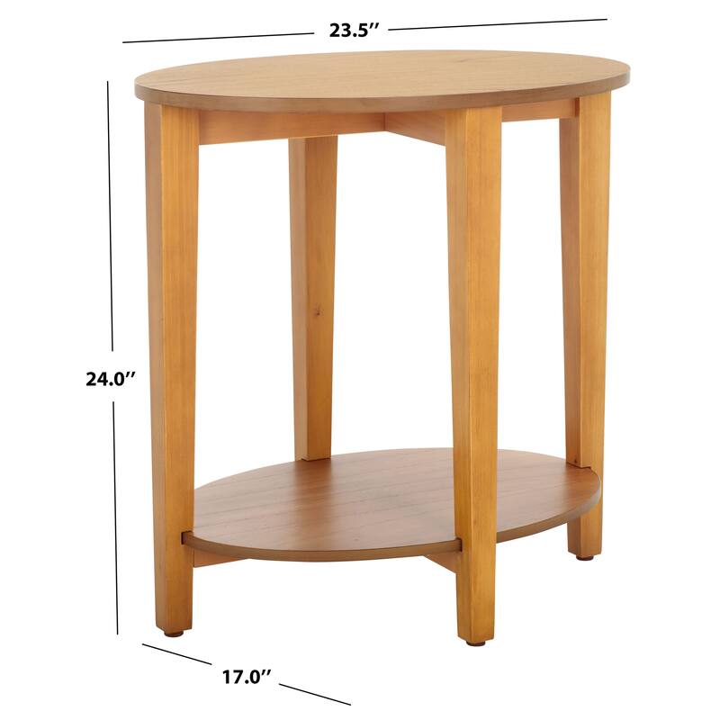 SAFAVIEH Couture Leonardi Oval Accent Table - 24"W x 17"D x 24"H