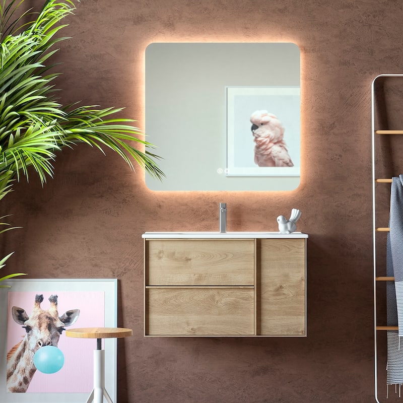 WS Bath Collections Palma C80 Palma 32" Wall Mounted Single Basin