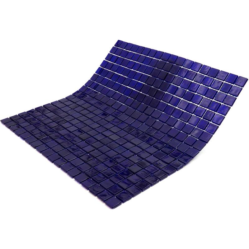 Apollo tile 12" x 12" Skosh Glossy Indigo Blue Glass Tile (18.69 sq ft/case) - 20 Pack