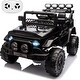 preview thumbnail 1 of 40, Ride On Truck Car for Kids, 12V Electric Ride On Car with Remote Control Black