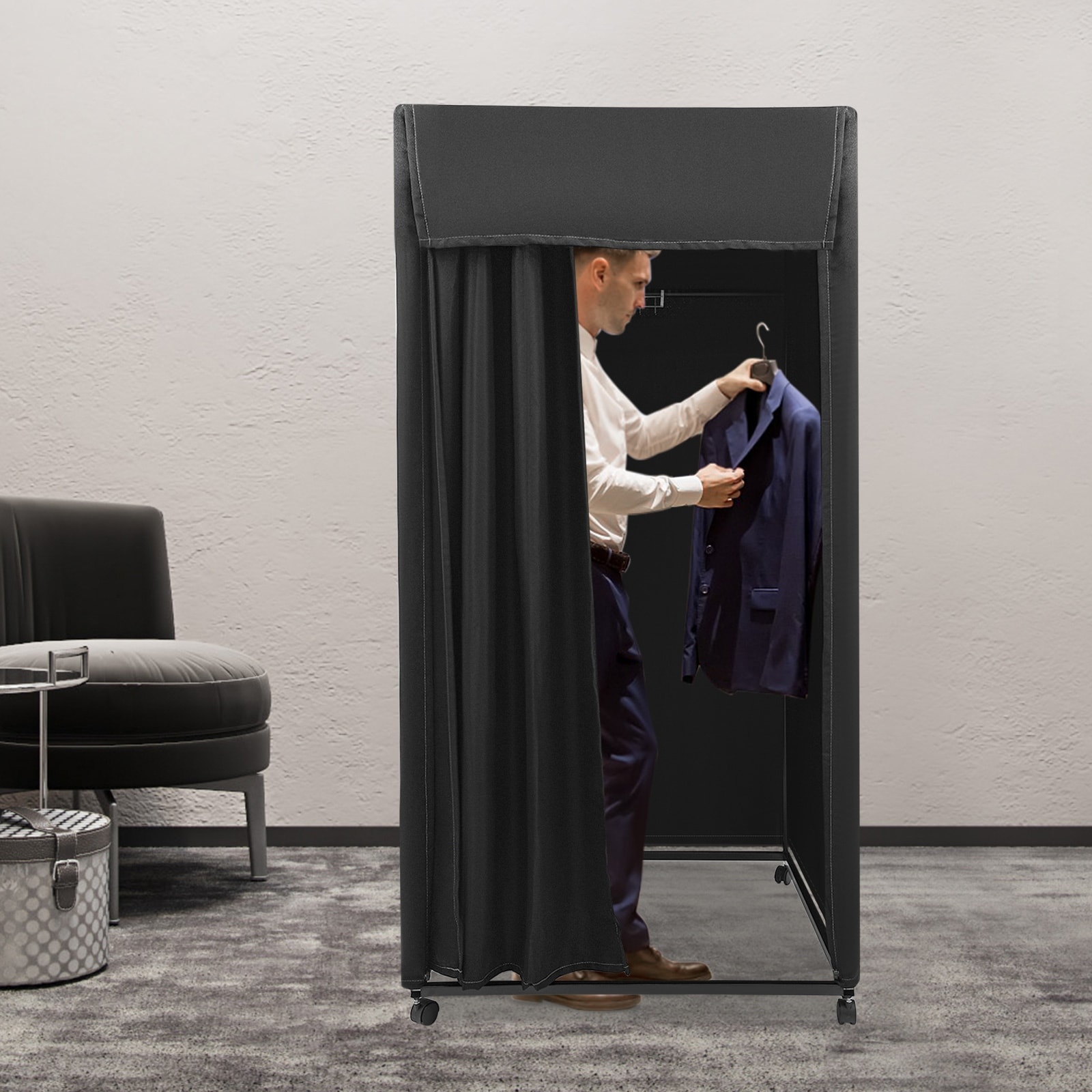 Portable Dressing Room Movable Fitting Room - Bed Bath & Beyond - 40773890 Portable Dressing Room Movable Fitting Room - Bed Bath & Beyond - 40773890