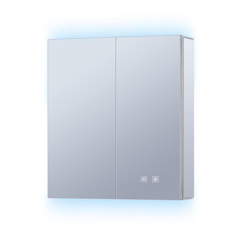 Corsica Surface-Mount LED Mirror Medicine Cabinet with Defogger