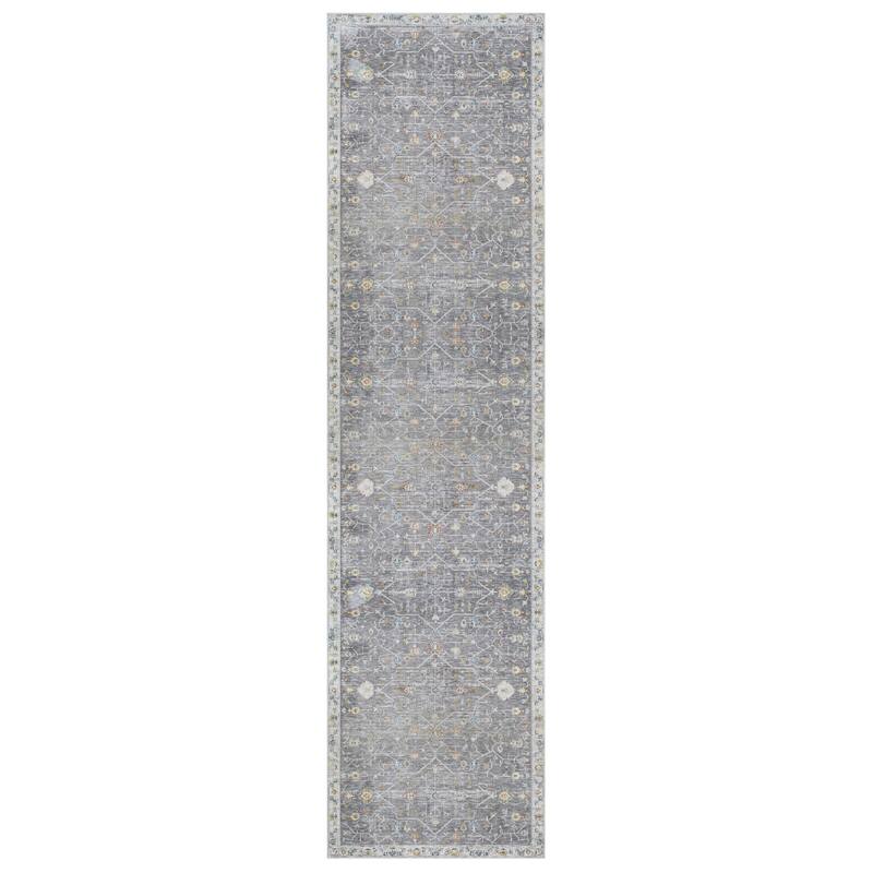 Reeves Traditional Gray/Ivory Performance Indoor Area Rug by Sevita