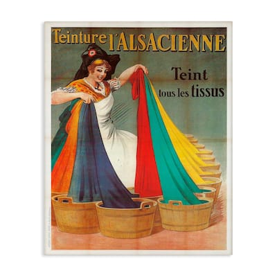Stupell Vintage Teinture L'Alsacienne Canvas Wall Art Design By Marcus Jules