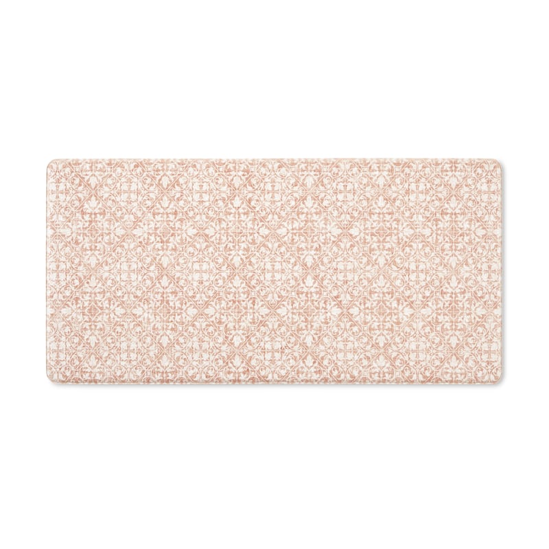 TOWN & COUNTRY BASICS Vintage Medallion Anti Fatigue Kitchen Mat Non-Slip Backing
