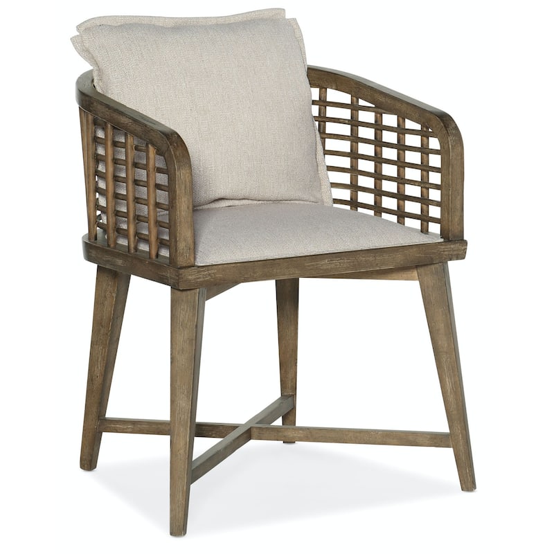 Hooker Furniture Sundance 26" Wide Coastal Casual Lattice Cane Barrel