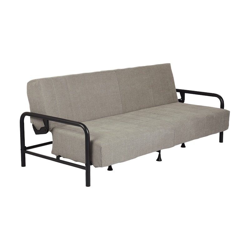 Homy Casa Modern Convertible Sofa Bed, Metal Frame Futon Couch Living