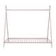 preview thumbnail 12 of 25, Metal House Bed Tent Bed Frame Twin Size Play Floor Bed with Slat