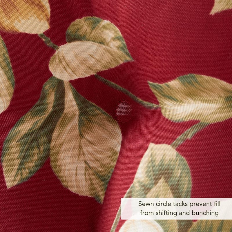 44x22-inch Outdoor Roma Floral High-Back Chair Cushion (Cushion Only)