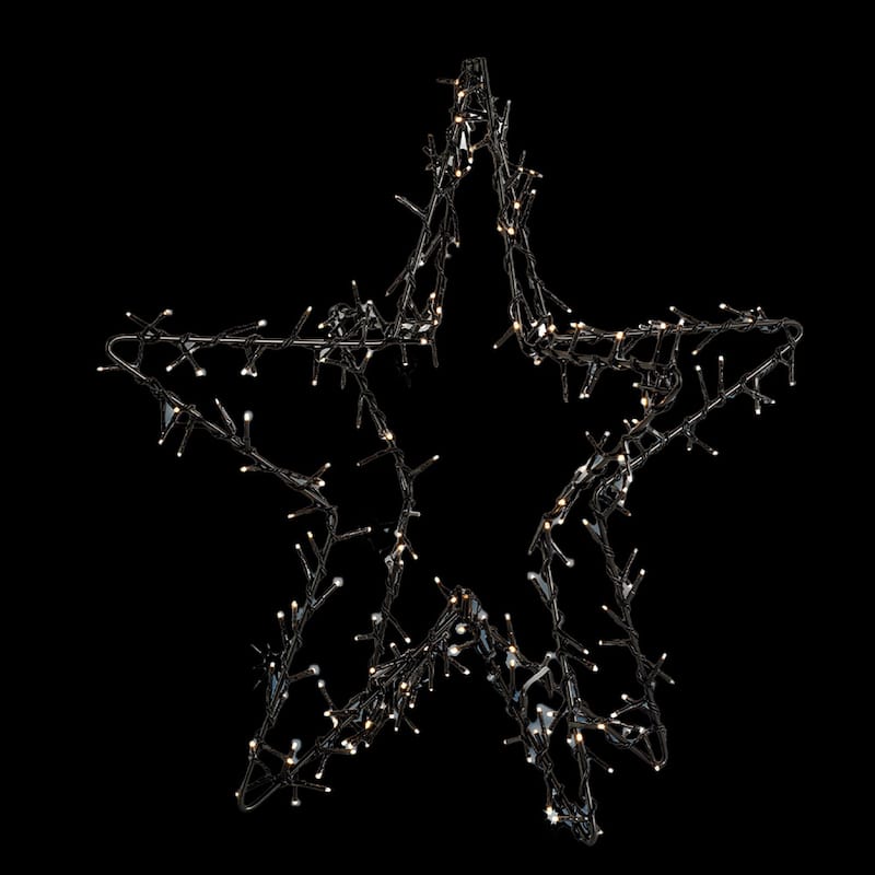 Christmas 2 ft. 3D LED Flashing Effect Lighted Metal Star