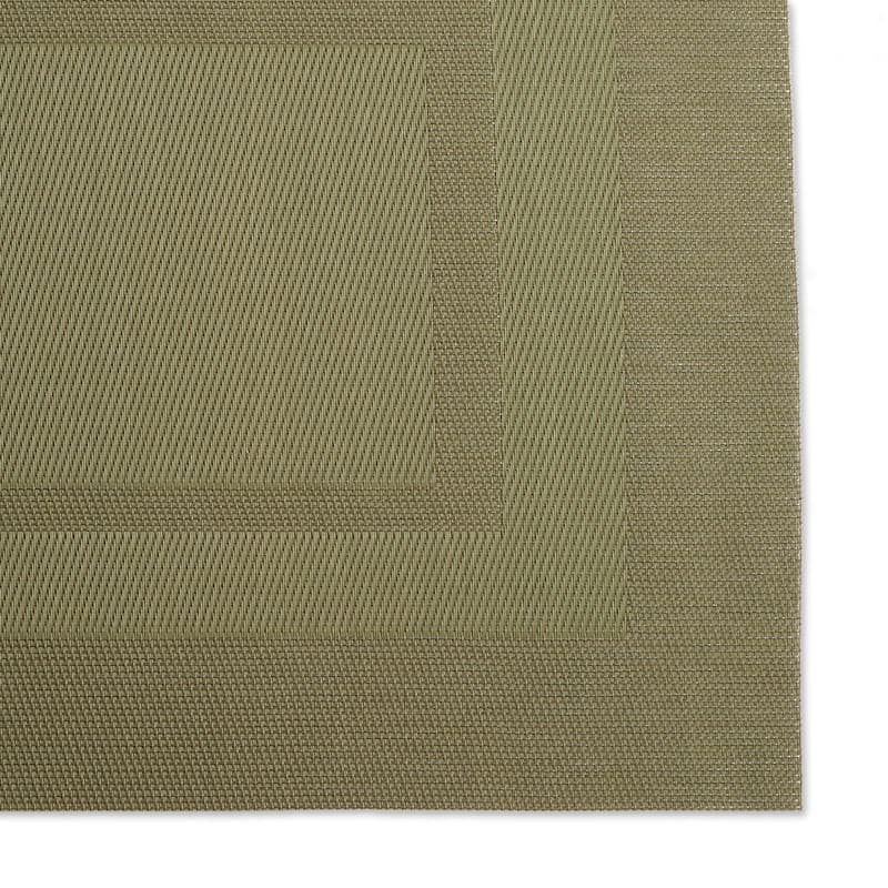 DII Sage Green PVC Doubleframe Placemat 6 Piece