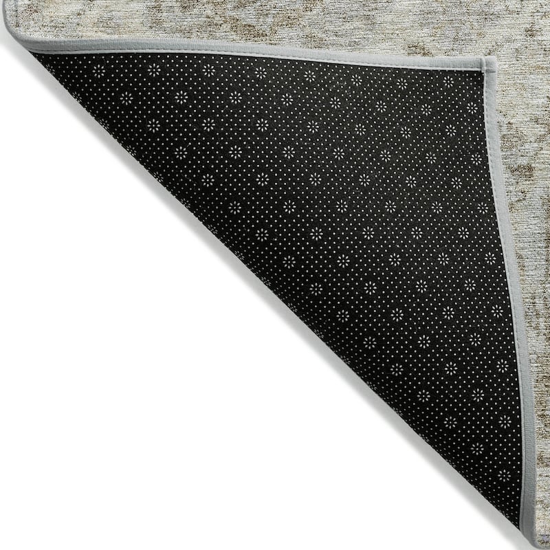 Machine Washable Indoor/ Outdoor Vintage Traditional Chantille Rug