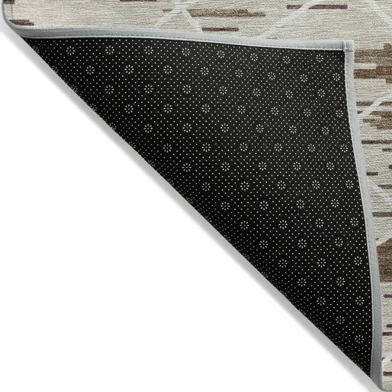 HomeRoots Striped Modern Rectangle Outdoor Rug