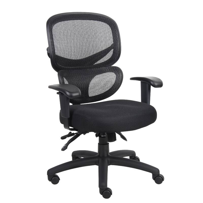 Samy Multi-Function Task Chair, Black Mesh SereneSoft, Ratchet Back