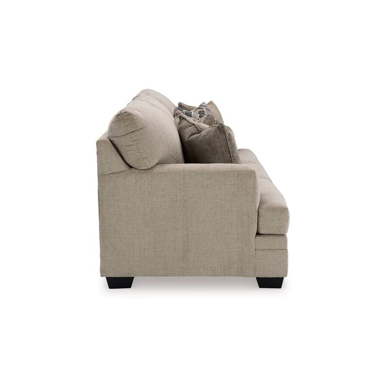 Ead Sofa Sleeper, Memory Foam Queen Bed, 4 Accent Pillows, Taupe Brown