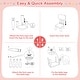 preview thumbnail 10 of 8, Gymax Kids Table & 2 Chairs Set Toddler Activity Play Dining Study