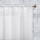 preview thumbnail 2 of 13, Archaeo Slub Textured Linen Blend Cafe Curtain Pair