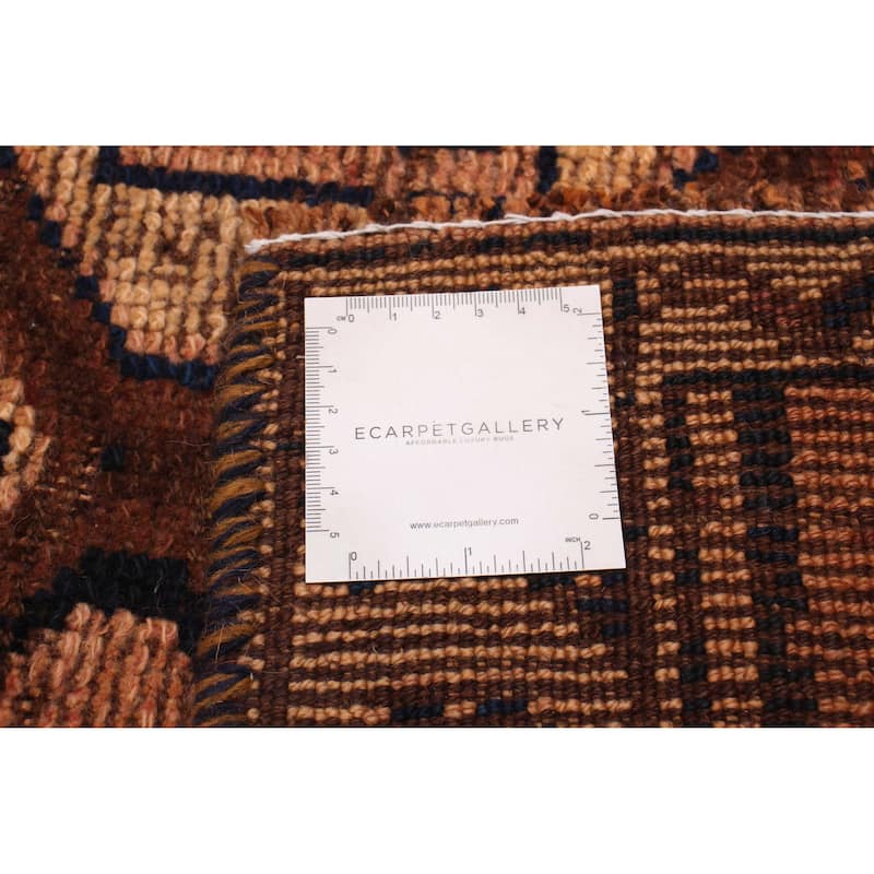 ECARPETGALLERY Hand-knotted Melis Vintage Copper Wool Rug - 3'10 x 11'9