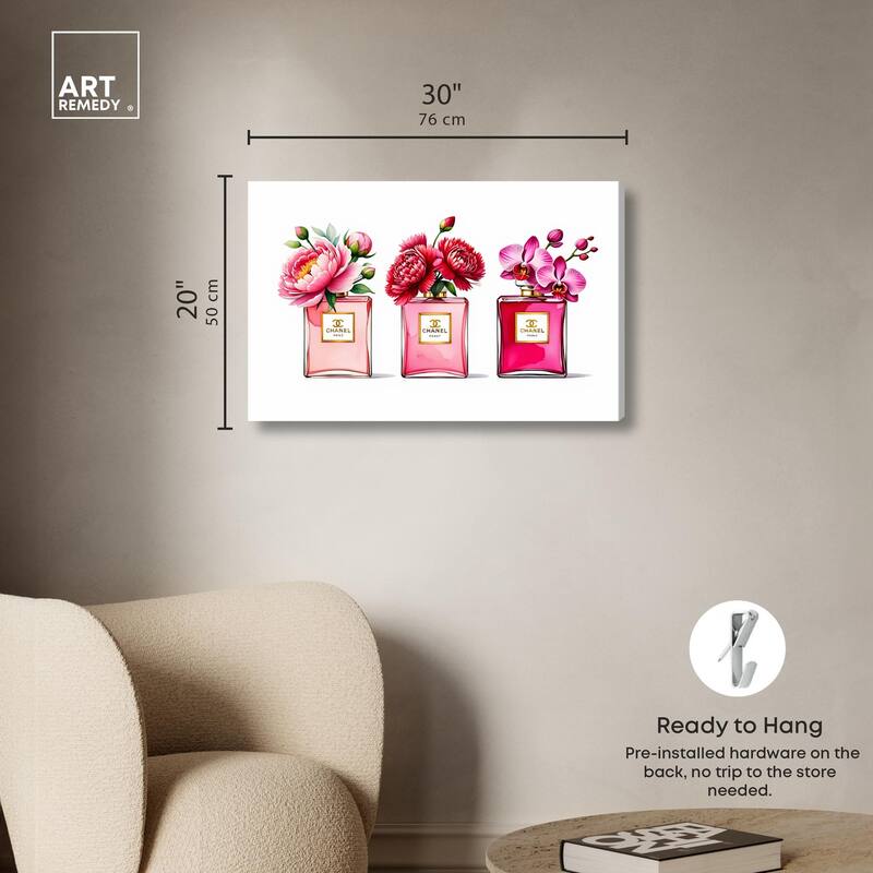 Fragrant Florals Canvas by Art Remedy, Gallery Wrapped