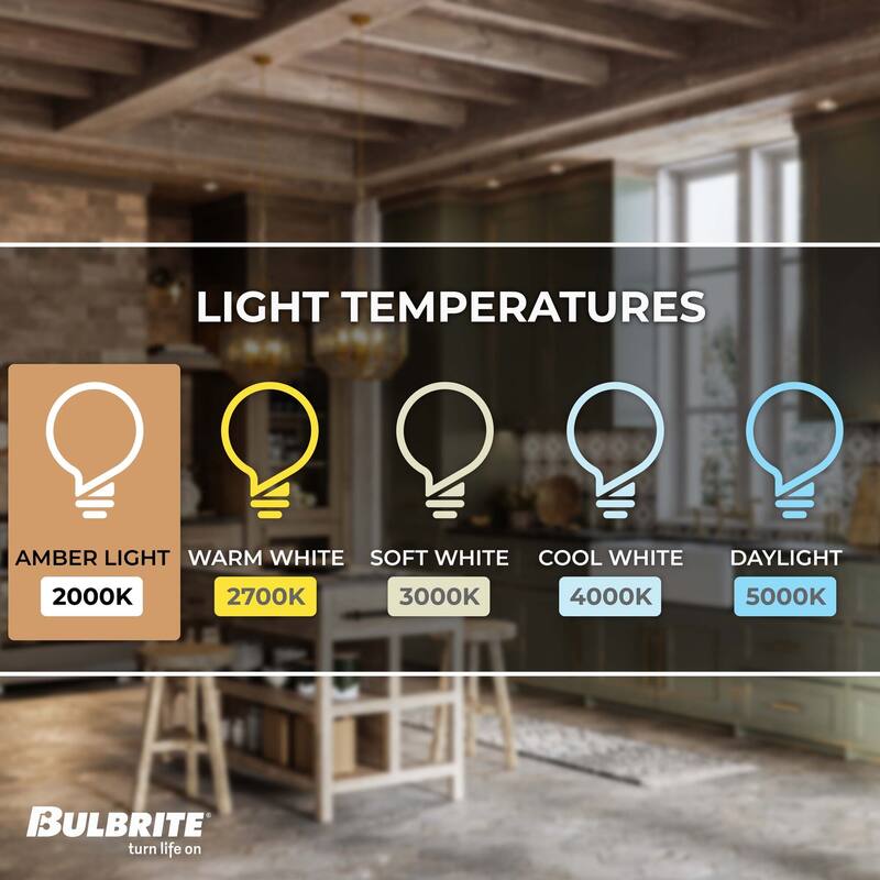 Bulbrite Pack of (2) 4 Watt Dimmable Antique Nostalgic Curved Filament LED Bulb
