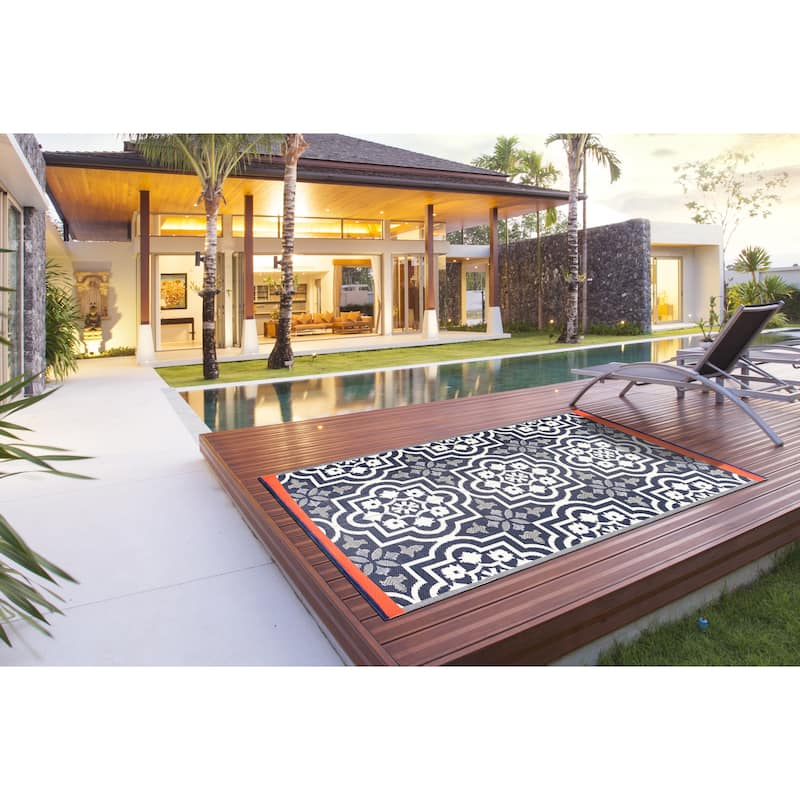 Reversible Mats Plastic Outdoor Rug for Camping, Patio, Backyard, RV, Picnic, Deck
