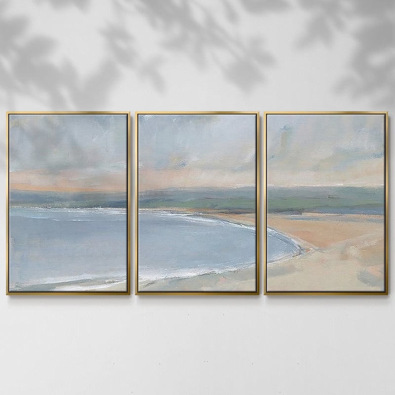 Coastal Study II - Multi Piece Framed Canvas