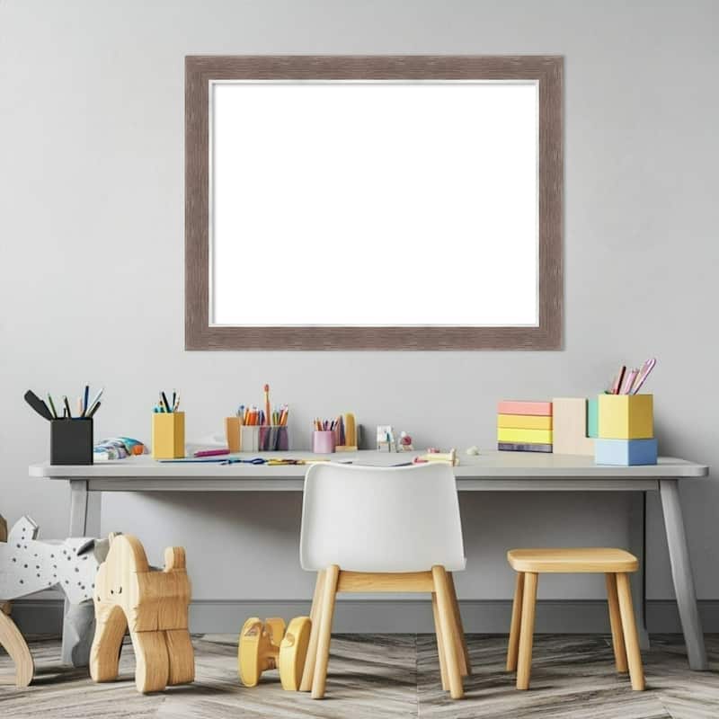 Amanti Art Noble Mocha Framed Dry Erase Magnetic Board