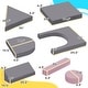 preview thumbnail 3 of 7, Qaba Foam Climbing Blocks for Toddlers, 12 Pieces Kids Climbing Toys, Indoor Soft Play Equipment for Boys and Girls, Gray