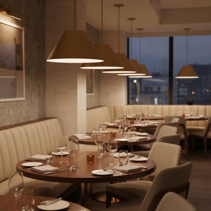 22 inch Integrated LED Pendant Light Diameter 5 Color Temperature Dimmable