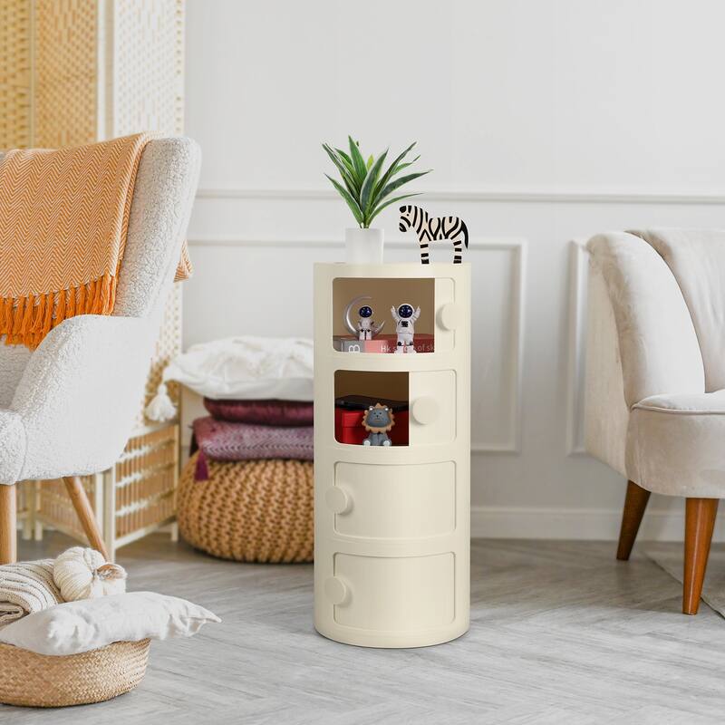 ABS Multifunction Storage Table Stackable Detachable Organizer