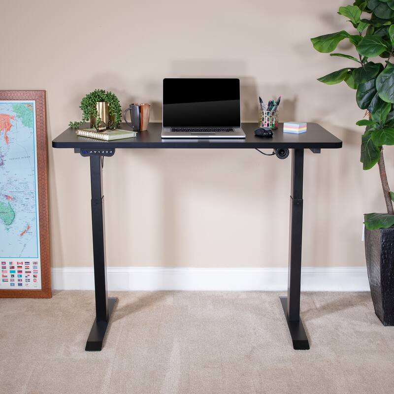 Electric Height Adjustable Standing Desk - 48" Wide x 24" Deep