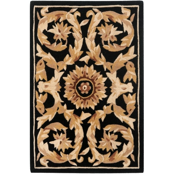 SAFAVIEH Handmade Naples Montse Traditional Oriental Wool Rug Bed