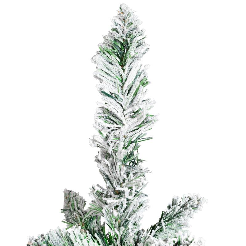Frosted Pine Artificial Christmas Tree in Burlap Base - 3.5' - Unlit - 3.5 Foot