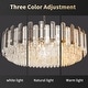 preview thumbnail 6 of 18, Smoked Gray/ Clear Crystal Chandelier with LED Lights